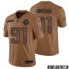 Lomas Brown No 75 Men Brown Detroit Lions 2023 Salute To Service Retired Player Limited Jersey – Replica