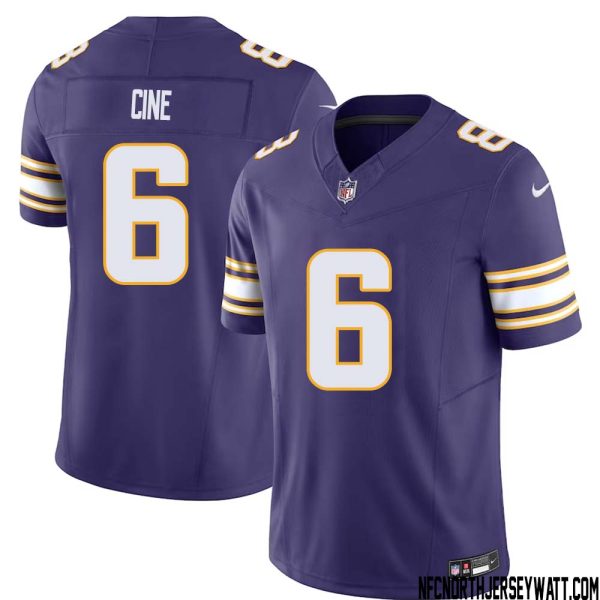 Lewis Cine No 6 Mens Purple Minnesota Vikings Vapor F.u.s.e. Limited Jersey- Replica