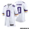 Matt Birk No 77 Men White Minnesota Vikings Game Player Away Jersey – Replica