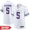 Mekhi Blackmon No 5 Woman’S Minnesota Vikings White Alternate Custom Game 2024 Jersey