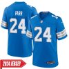 Mel Farr No 24 Men’S Detroit Lions Away Game 2024 Jersey – White