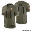Nate Burleson No 81 Men Olive Minnesota Vikings 2022 Salute To Service Retired Player Limited Jersey – Replica