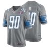 Ndamukong Suh No 90 Mens Custom Blue Detroit Lions Super Bowl Lviii Player Home Game Jersey