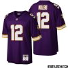 Nate Burleson No 81 Men Mitchell & Ness Purple Minnesota Vikings Legacy Replica Jersey