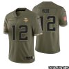 Nick Muse No 34 Men Olive Minnesota Vikings 2022 Salute To Service Retired Player Limited Jersey – Replica