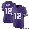 Nate Burleson No 81 Men Purple Minnesota Vikings Vapor F.u.s.e. Limited Jersey- Replica