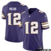Nate Burleson No 81 Mens Purple Minnesota Vikings Vapor F.u.s.e. Limited Jersey- Replica