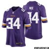 Nick Mullens No 12 Minnesota Vikings Game Jersey Court Purple for Mens – Replica