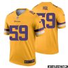Nick Muse No 34 Men Minnesota Vikings Gold Inverted Legend Jersey – Replica