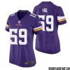 Nick Muse No 34 Minnesota Vikings Game Jersey Court Purple For Womens – Replica
