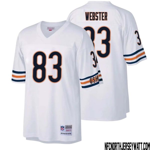Nsimba Webster No 83 Men Mitchell & Ness White Chicago Bears Legacy Replica Jersey