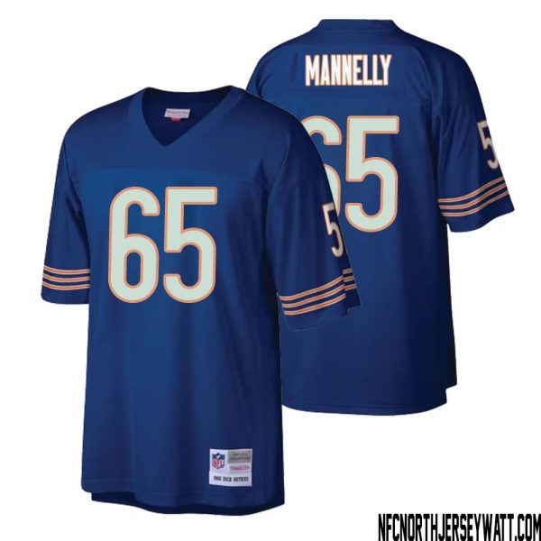 Patrick Mannelly No 65 Men Mitchell & Ness Navy Chicago Bears Retired Player Legacy Replica Jersey