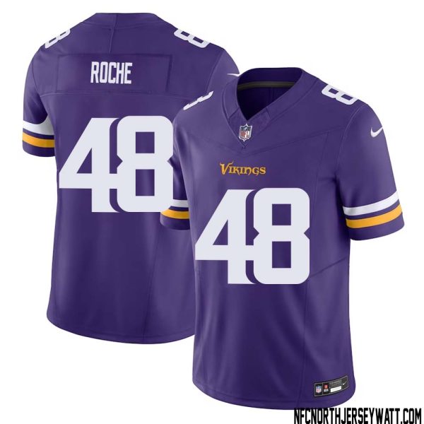 Quincy Roche No 48 Men Purple Minnesota Vikings Vapor F.u.s.e. Limited Jersey- Replica