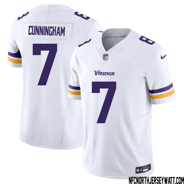 Randall Cunningham No 7 Men White Minnesota Vikings Vapor F.u.s.e. Limited Jersey- Replica