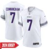 Randall Cunningham No 7 Woman’S Minnesota Vikings White Alternate Custom Game 2024 Jersey