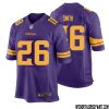 Randy Moss No 84 Men Purple Minnesota Vikings Alternate Game Jersey – Replica