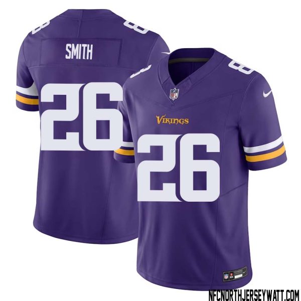 Robert Smith No 26 Men Purple Minnesota Vikings Vapor F.u.s.e. Limited Jersey- Replica