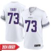 Ron Yary No 73 Woman’S Minnesota Vikings White Alternate Custom Game 2024 Jersey