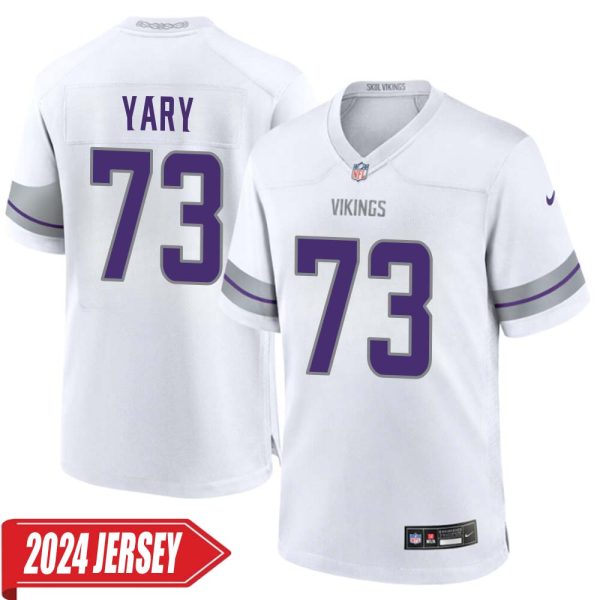 Ron Yary No 73 Men’S Minnesota Vikings White Alternate Custom Game 2024 Jersey