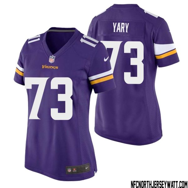 Ron Yary No 73 Minnesota Vikings Game Jersey Court Purple For Womens – Replica