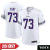 Ryan Wright No 14 Men’S Minnesota Vikings White Alternate Custom Game 2024 Jersey
