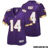 Ron Yary No 73 Women Nfl Pro Line Purple Minnesota Vikings Retired Player Replica Jersey
