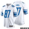 Romeo Okwara No 95 Men White Detroit Lions Player Away Game Jersey – Replica