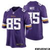 Ryan Wright No 14 Minnesota Vikings Game Jersey Court Purple For Mens – Replica
