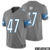 Sam Laporta No 87 Men Detroit Lions Vapor F.u.s.e. Limited Jersey Silver – Replica