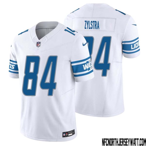 Shane Zylstra No 84 Men White Detroit Lions Vapor F.u.s.e. Limited Jersey – Replica