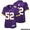 Sammy White No 85 Women Nfl Pro Line Purple Minnesota Vikings Retired Player Replica Jersey