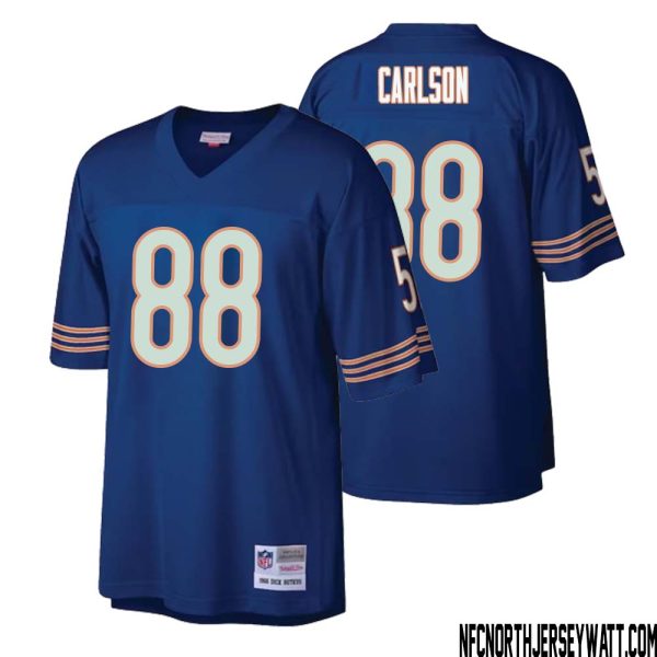 Stephen Carlson No 88 Men Mitchell & Ness Navy Chicago Bears Retired Player Legacy Replica Jersey