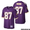 Steve Hutchinson No 76 Men Mitchell & Ness Purple Minnesota Vikings Retired Player Legacy Replica Jersey