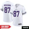 Theo Jackson No 25 Men’S Minnesota Vikings White Alternate Custom Game 2024 Jersey