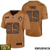 Trishton Jackson No 9 Youth Brown Minnesota Vikings 2023 Salute To Service Limited Jersey – Replica
