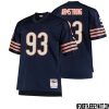 Teven Jenkins No 76 Men Mitchell & Ness Navy Chicago Bears Big & Tall 1966 Retired Player Replica Jersey