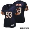 Travis Bell No 73 Women Nfl Pro Line Navy Chicago Bears Retired Player Replica Jersey