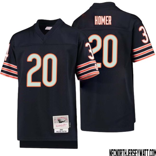 Travis Homer No 20 Youth Mitchell & Ness Navy Chicago Bears 1985 Legacy Retired Player Jersey – Replica