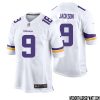 Theo Jackson No 25 Men White Minnesota Vikings Game Player Away Jersey – Replica
