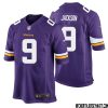 Warren Moon No 1 Minnesota Vikings Game Jersey Court Purple For Mens – Replica