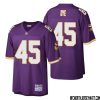 Troy Fumagalli No 82 Men Mitchell & Ness Purple Minnesota Vikings Retired Player Legacy Replica Jersey