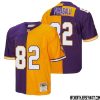 Theo Jackson No 25 Men Mitchell & Ness Purple Gold Minnesota Vikings 1998 Split Legacy Replica Jersey