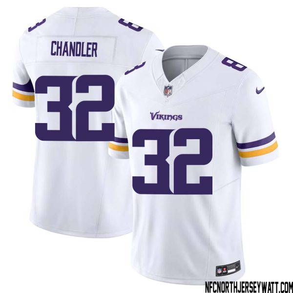 Ty Chandler No 32 Men White Minnesota Vikings Vapor F.u.s.e. Limited Jersey- Replica