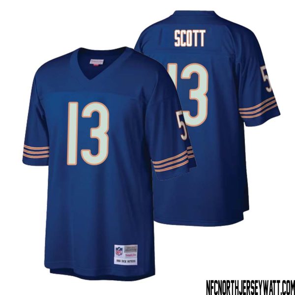 Tyler Scott No 13 Men Mitchell & Ness Navy Chicago Bears Retired Player Legacy Replica Jersey