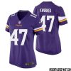 Warren Moon No 1 Minnesota Vikings Game Jersey Court Purple For Womens – Replica