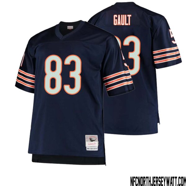 Willie Gault No 83 Men Mitchell & Ness Navy Chicago Bears Big & Tall 1966 Retired Player Replica Jersey