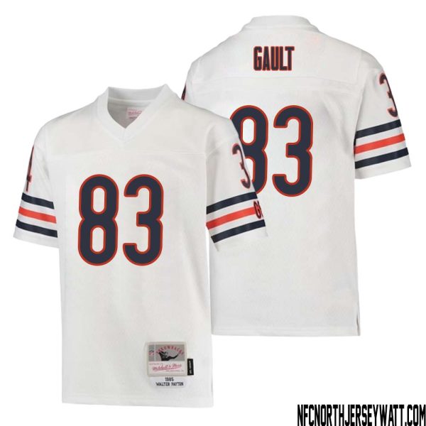 Willie Gault No 83 Youth Mitchell & Ness White Chicago Bears 1985 Retired Player Legacy Jersey – Replica