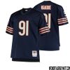 Zacch Pickens No 96 Men Mitchell & Ness Navy Chicago Bears Big & Tall 1966 Retired Player Replica Jersey