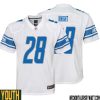Yale Lary No 28 Youth White Detroit Lions Player Away Game Jersey – Replica
